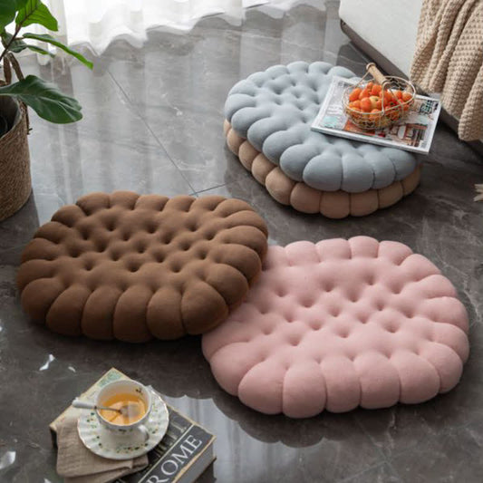 Cute Cookie Shape Soft Floor Cushion