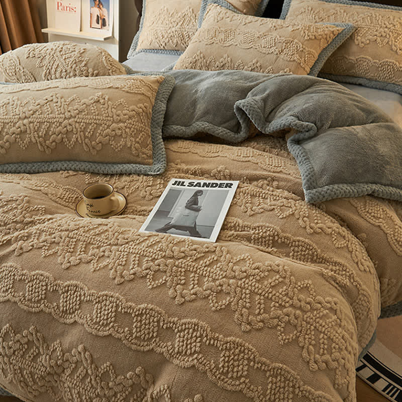 Luxurious Jacquard Velvet Duvet Cover Blanket