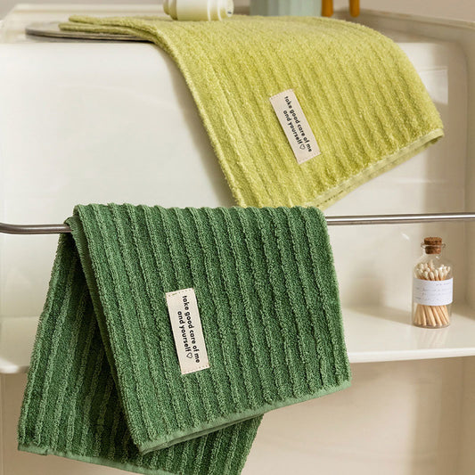 Green & Yellow Breathable Towel Set