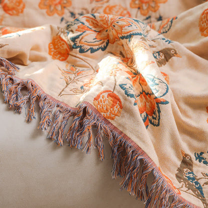 Pure Cotton Tassel Blanket Sofa Cover