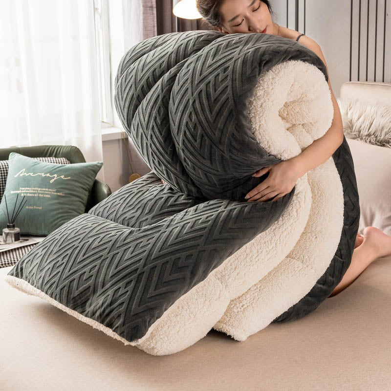 Thick Fleece Winter Quilt Core Blanket – ownkoti