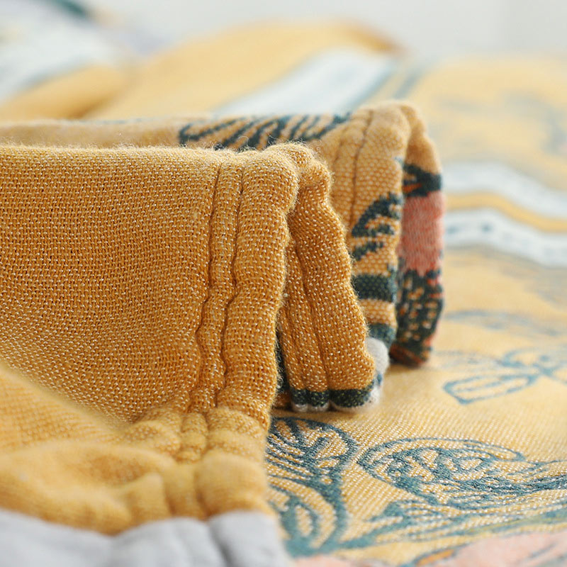 Summer Reversible Cotton Quilt Lightweight Blanket