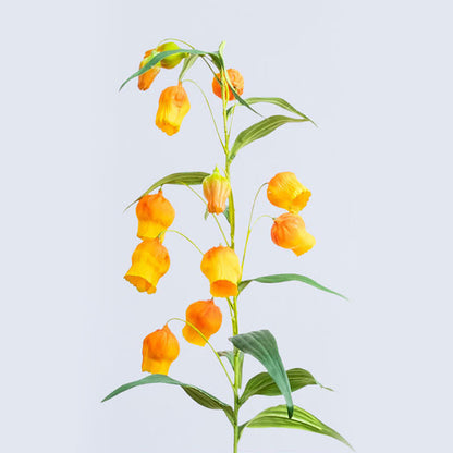 Faux Lily Decor Sandersonia Aurantiaca Campanula Flower