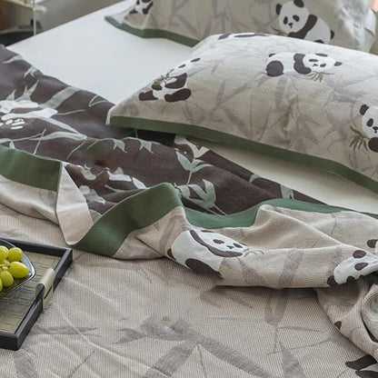Cute Panda Print Cotton Reversible Quilt Quilts Ownkoti 5