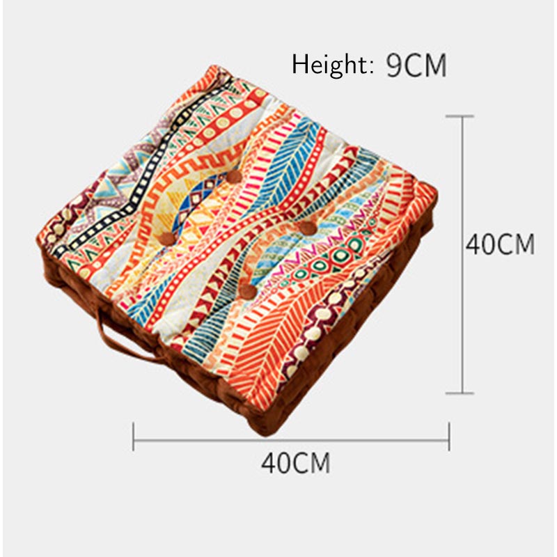 The Size of Morocco Style Chair Pad Floor Pillows