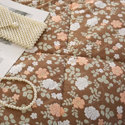 Vintage Bloom Flower Soft Comfy Quilt