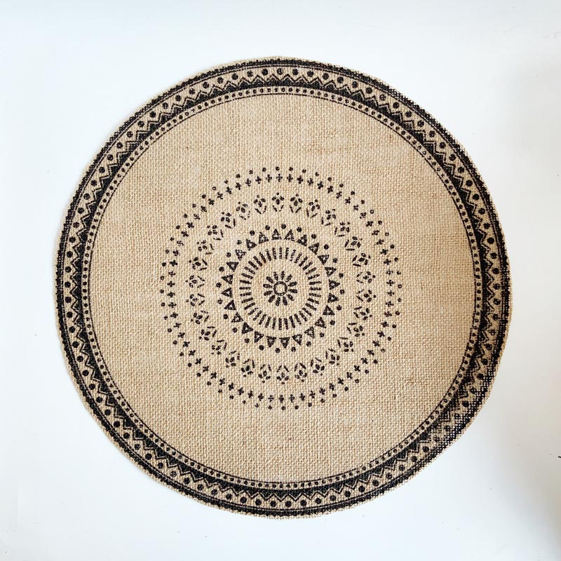 Printed Woven Cotton Linen Placemats Table Mats (4PCS)