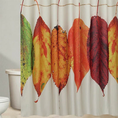 Pastoral Leaf Waterproof Shower Curtain
