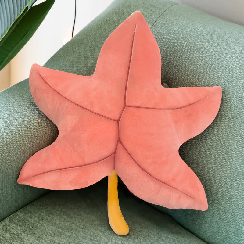 Maple Leaf Shape Cushion Plush Pillow