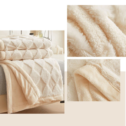 Quadrangular Thick Double Velvet Throw Blanket Blankets Ownkoti 15