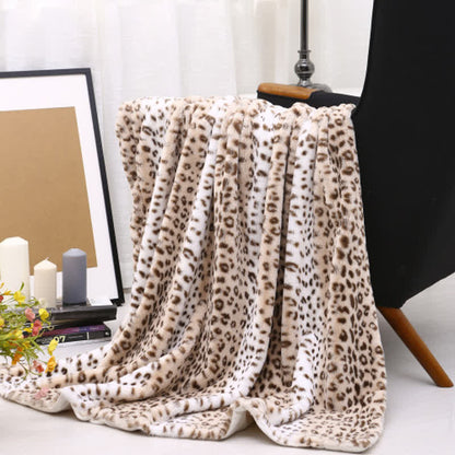 Leopard Print Lightweight Soft Throw Blanket
