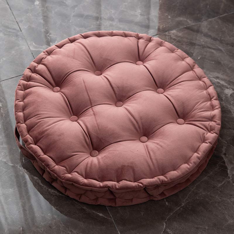 Solid Color Circle Shape Seat Cushion