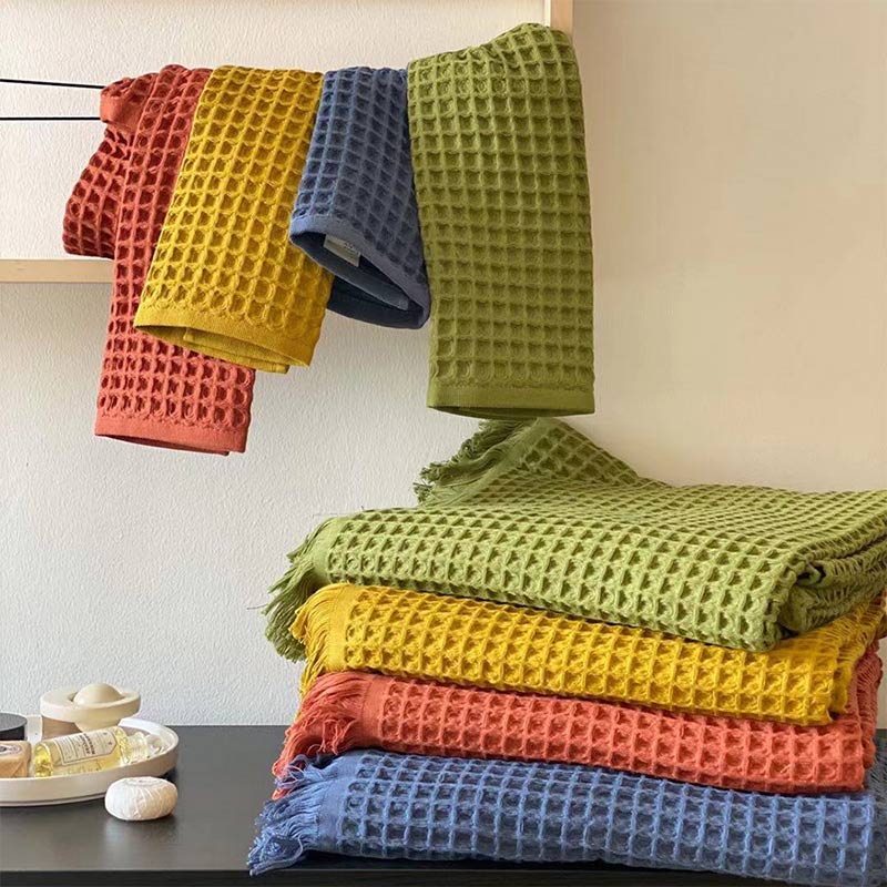 Ownkoti Simple Cotton Waffle Weave Towel (6PCS)