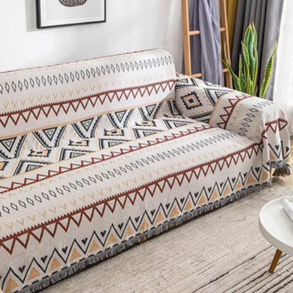 Indian Geometric Blanket Reversible Sofa Cover