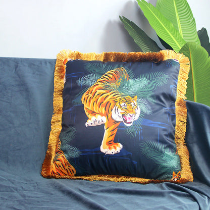 Animal Pattern Tassel Sofa Pillowcase