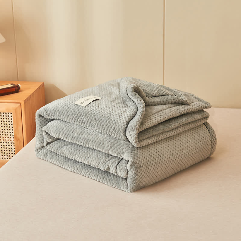 Solid Color Soft Fleece Blanket