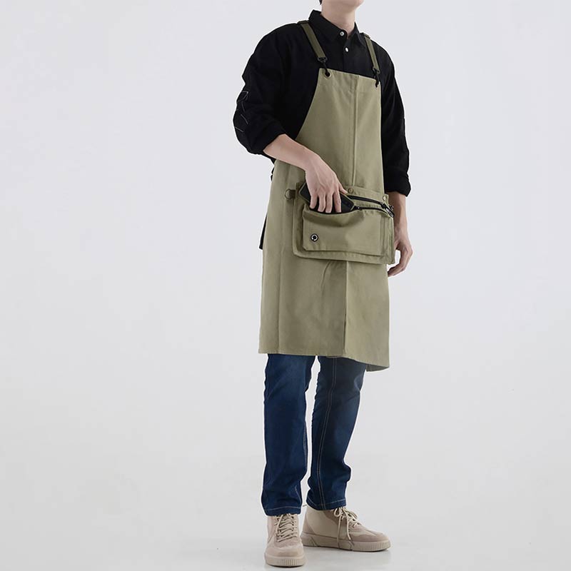 Canvas Waterproof Apron with Portable Bag