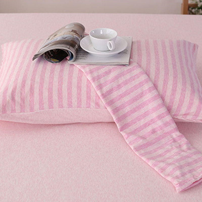 Mixed Color Stripe Cotton Pillowcase (2PCS)