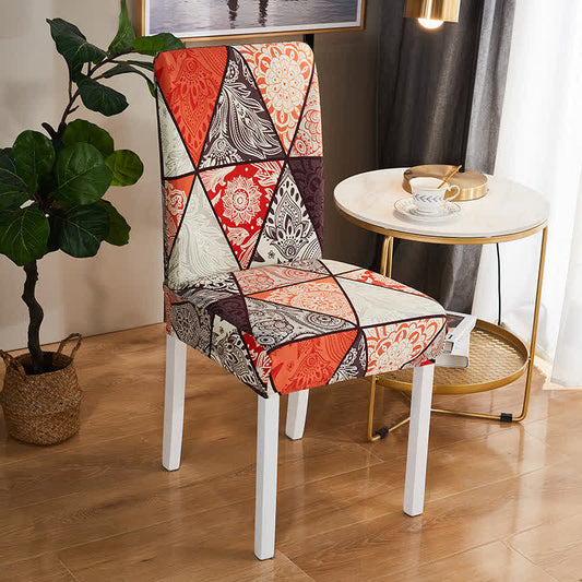 Ownkoti Monica Stretchable Pattern Chair Protector