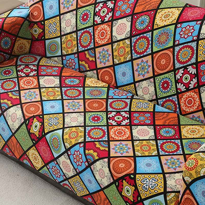Bright Moroccan Style Soft Couch Cover