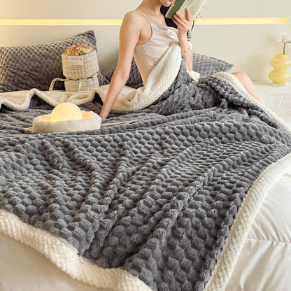Simple Fluffy Fleece Duvet Cover Blanket