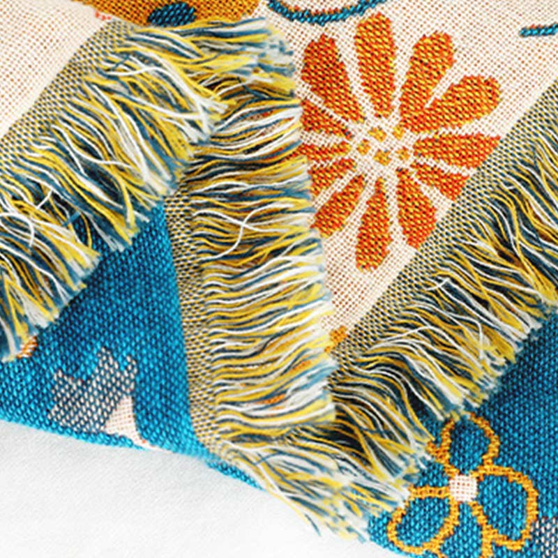 Ownkoti Garden Flower Tassels Blanket Sofa Cover Blankets Ownkoti 9