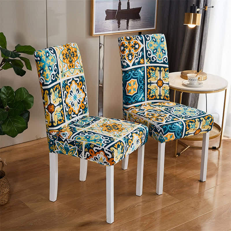 Ownkoti Monet Stretchable Plaid Pattern Chair Cover