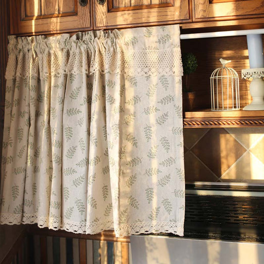 Cotton Linen Cabinet Curtain Cafe Curtain