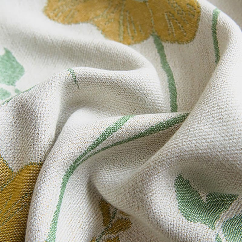 Flower Leaf Soft Four-layer Reversible Quilt