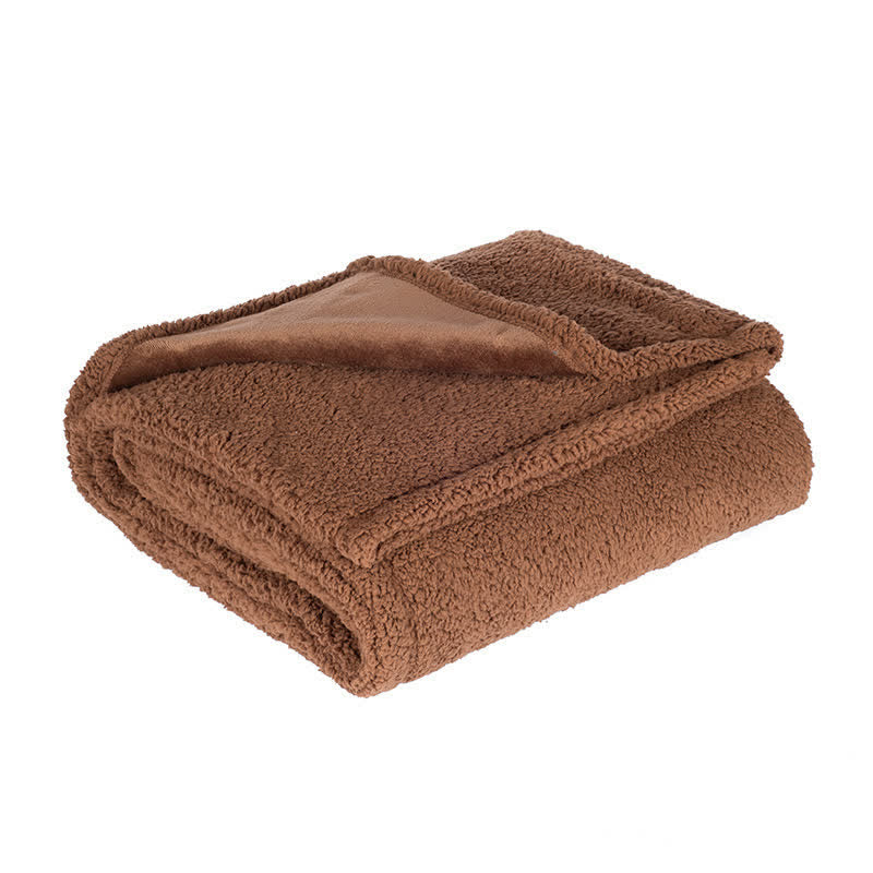 Solid Color Waterproof Fleece Blanket