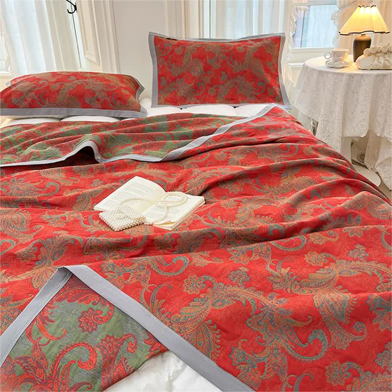 Pure Cotton Vintage Style Quilted Coverlet