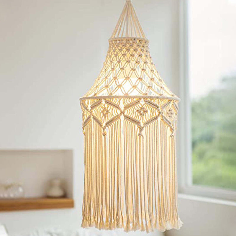 Bohemian Hand Woven Cotton Lampshade Tapestry