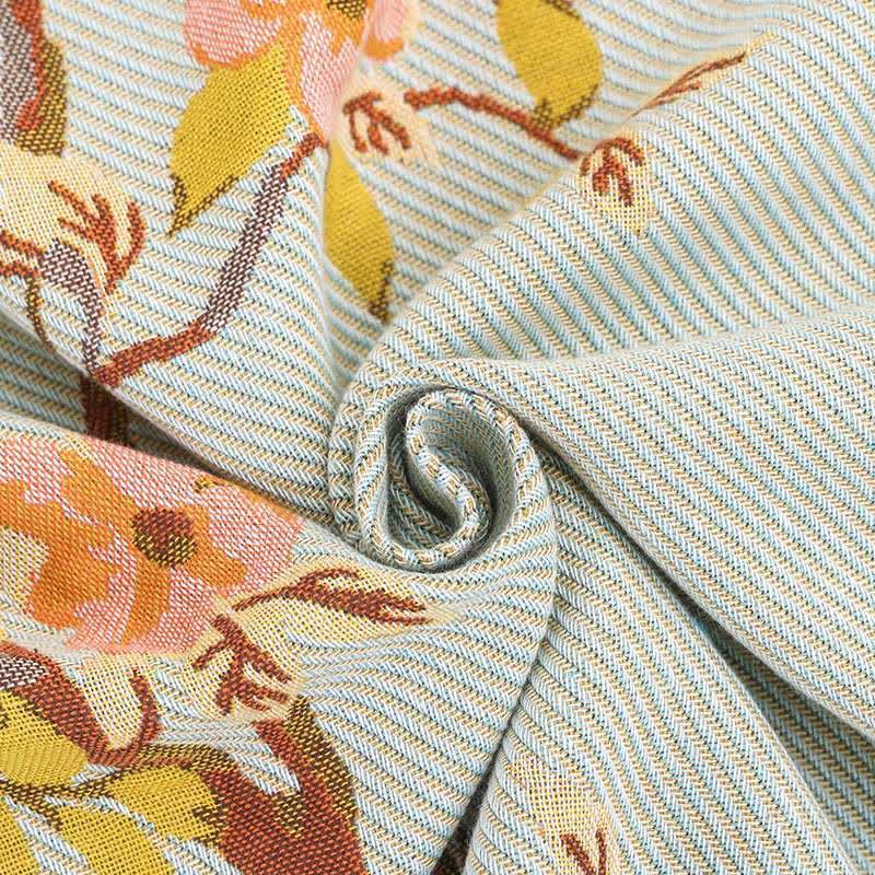 Jacquard Pure Cotton Floral Lightweight Quilt