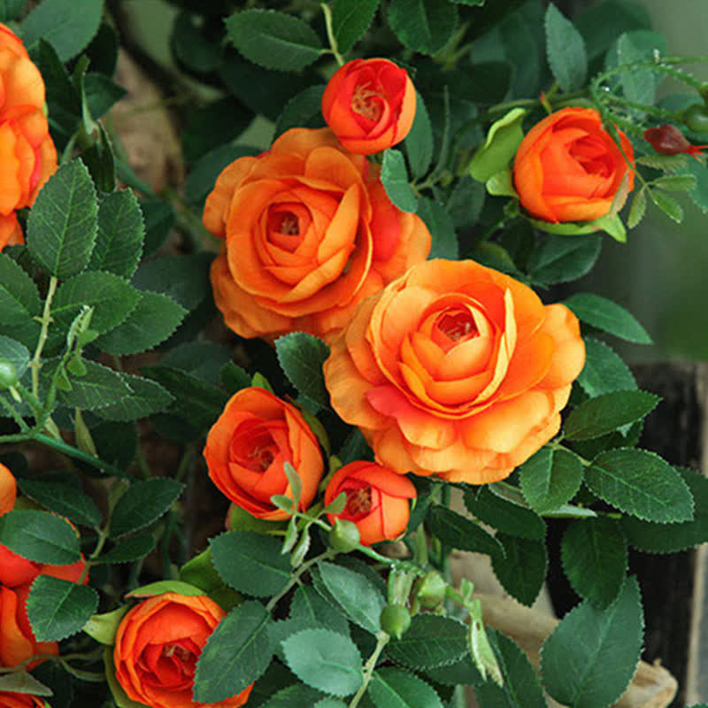Artificial Rose Hanging Garden Wall Decor Decor Ownkoti 12