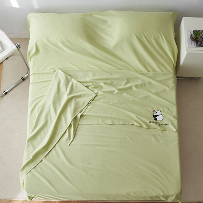 Cute Pattern Cotton Breathable Sleeping Bag Sleeping Bag Ownkoti Light Green XL