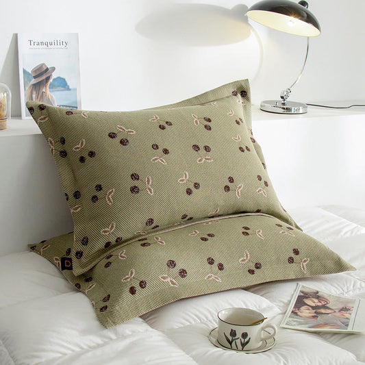 Cherry Pattern Cotton Gauze Pillowcases (2PCS)