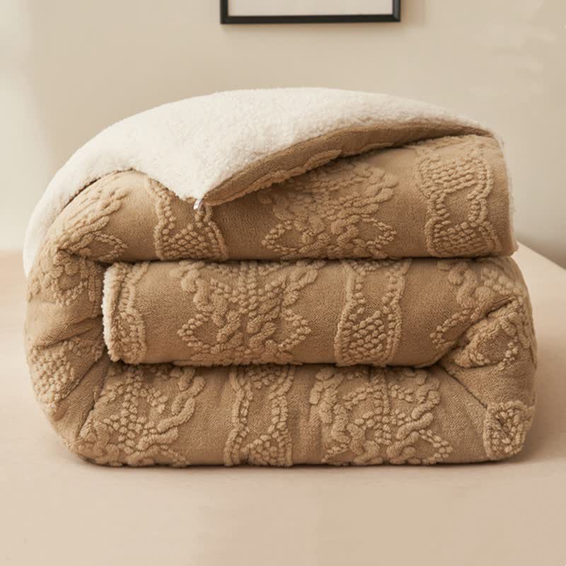 Jacquard Thick Double Velvet Throw Blanket Blankets Ownkoti 6