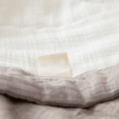 Simple Style Cotton Gauze Reversible Quilt