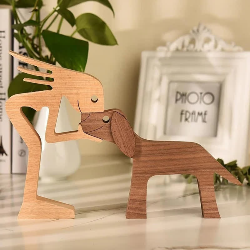 Ownkoti Hand-made Wooden Pet Carvings Home Decor