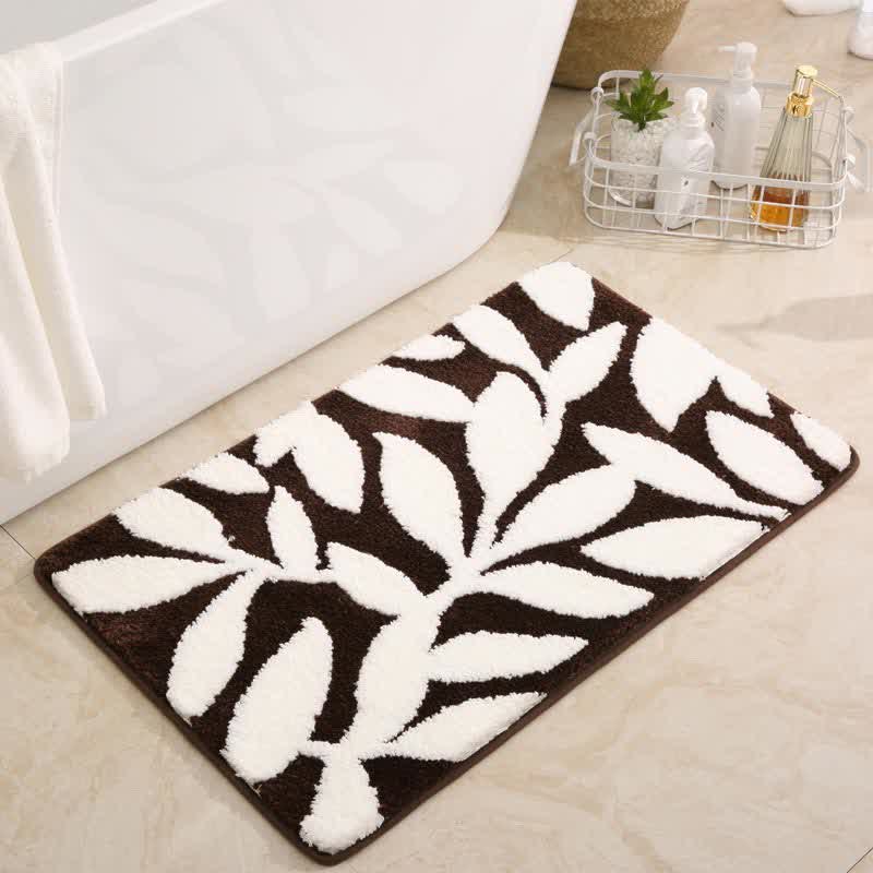 Leaf Pattern Soft Non-slip Bath Mat