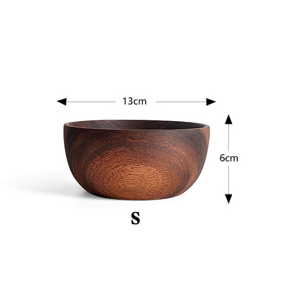 The Size of Wooden Serving Salad Bowl & Spoon Set