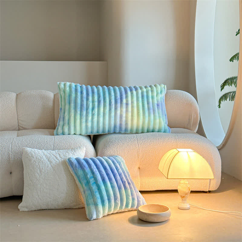 Colorful Print Soft Fluffy Decorative Pillowcase
