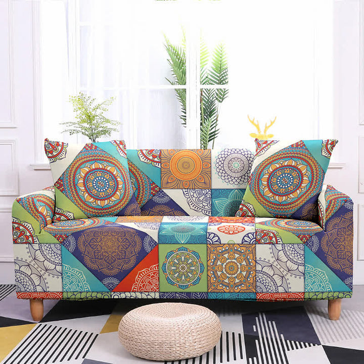 Bohemian style sofa cover ownkoti