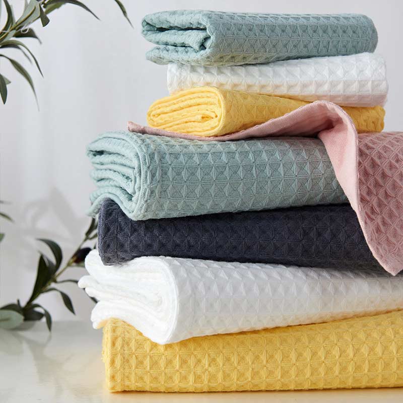 Ownkoti Simple Comfy Cotton Waffle Weave Towel Set Towels Ownkoti main