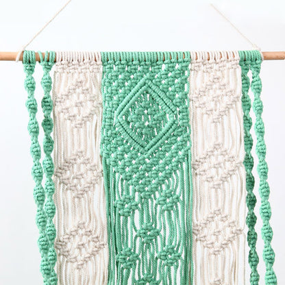 Hand Woven Cotton Tapestry Wall Hanging Plant Holder Home Decor