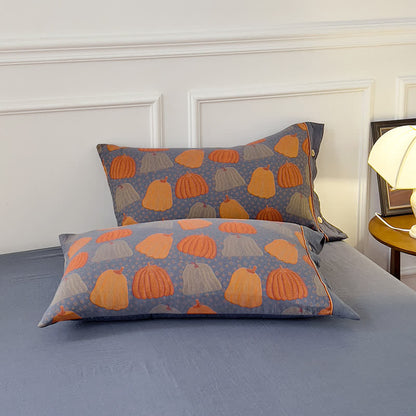 Cotton Gauze Pumpkin Bedding Sets (4PCS)