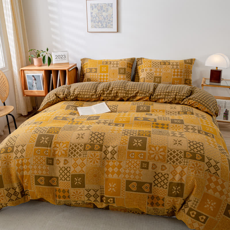 Artistic Duvet Cover Bedsheet & Pillowcases (4PCS) Bedding Set Ownkoti 2