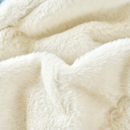 Macaron Color Soft Fluffy Fleece Blanket