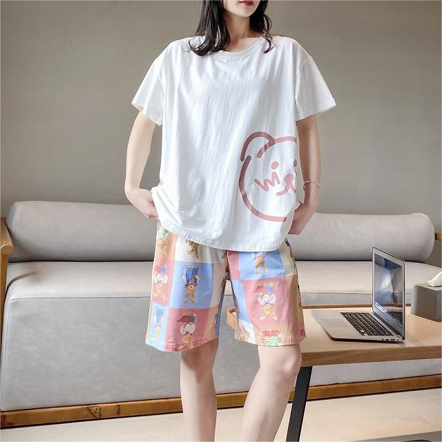Cotton Loose-fit Cute Summer Nightwear Set