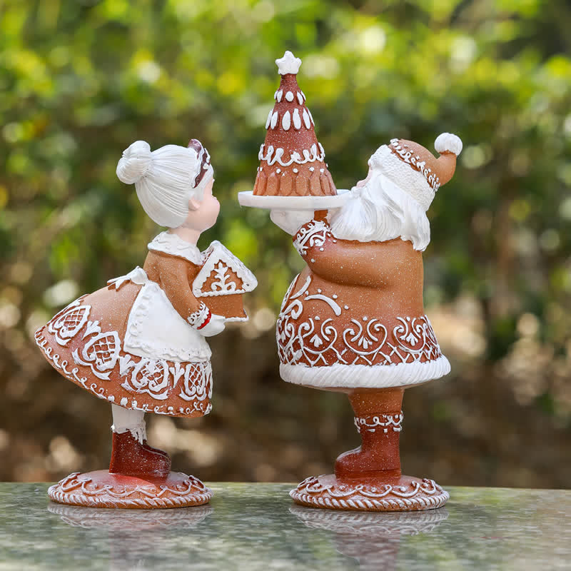 Christmas Snowman Couple Decorative Ornament